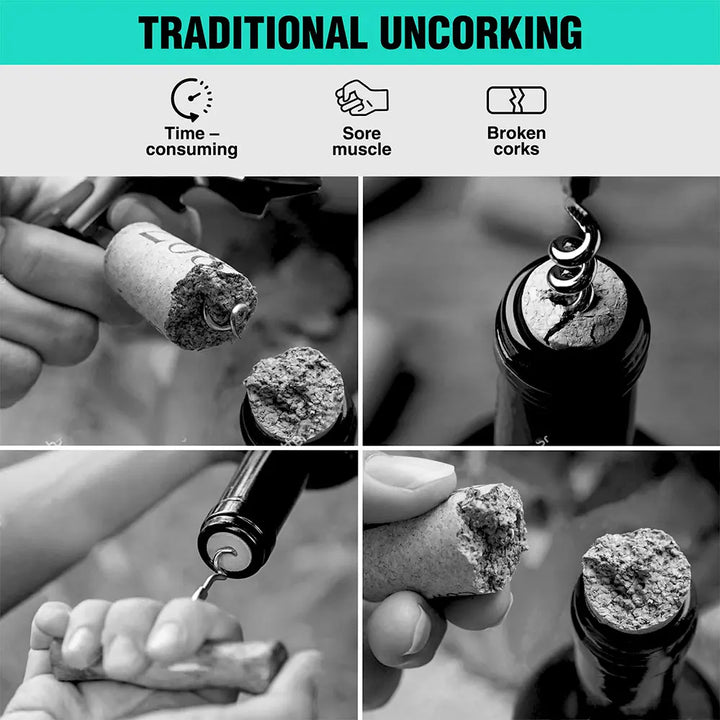 Saca Rolhas Automático - Praticidade em abrir vinhos!