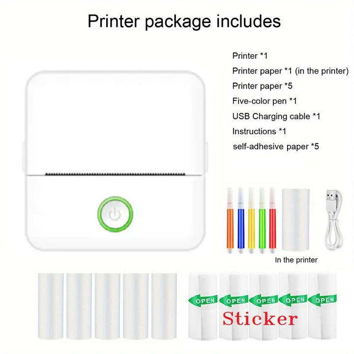 Mini impressora Portátil Sem Tinta
