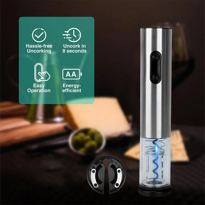 Saca Rolhas Automático - Praticidade em abrir vinhos!