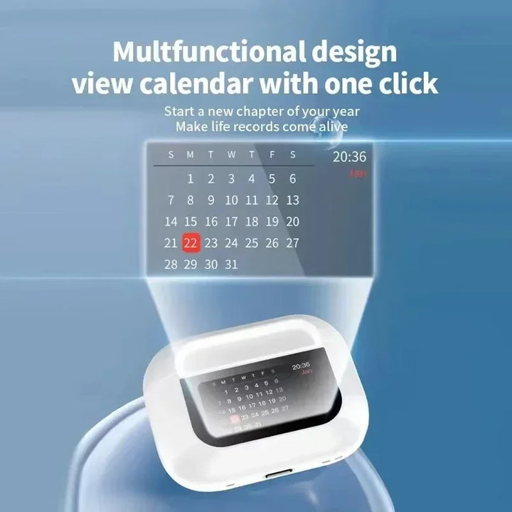Auscultadores Sem Fio Tech Pro – Bluetooth, Cancelamento de Ruído e Tela LED
