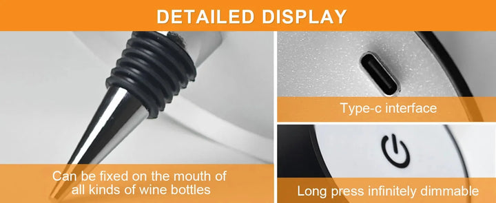 Luminária LED Toque Mágico – Transforme Garrafas em Luz Ambiente!