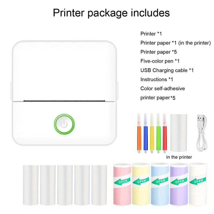 Mini impressora Portátil Sem Tinta