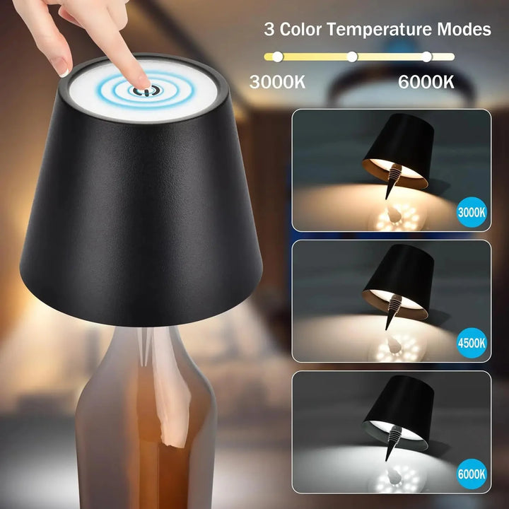 Luminária LED Toque Mágico – Transforme Garrafas em Luz Ambiente!