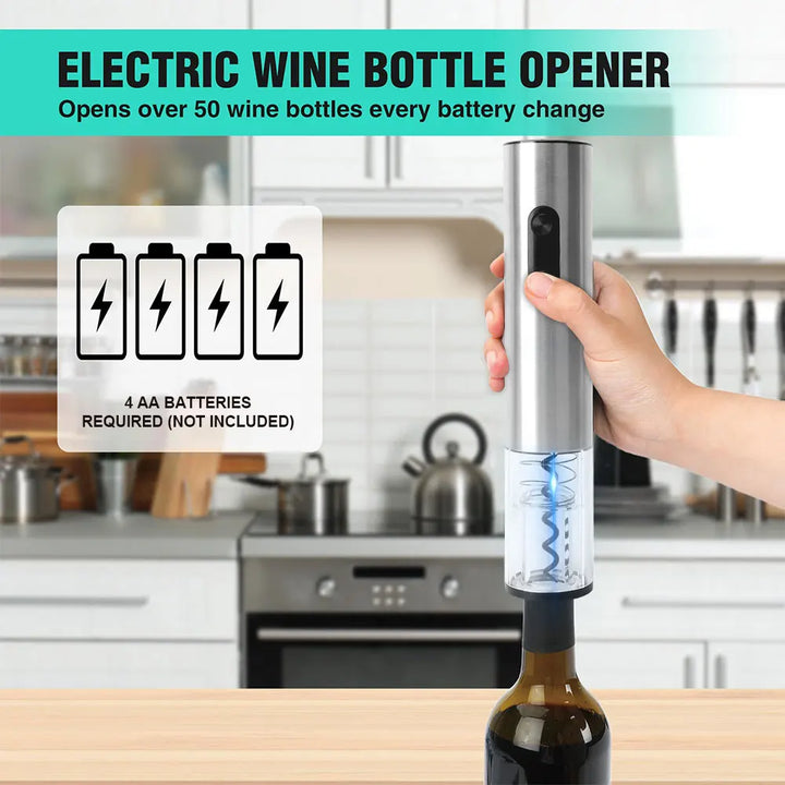 Saca Rolhas Automático - Praticidade em abrir vinhos!